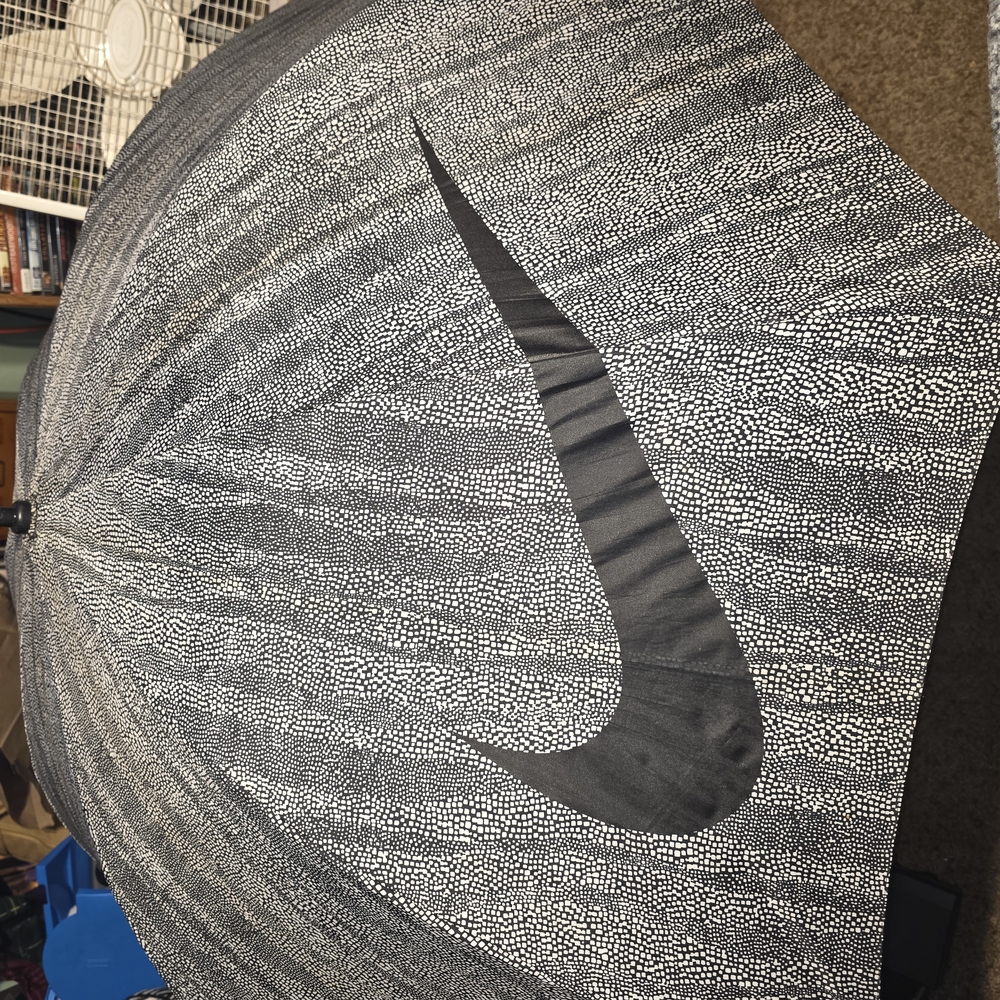 Nike Black and Gray Umbrella